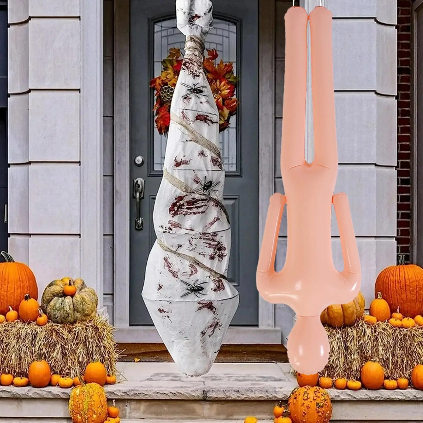 Inflatable Mannequin Body PVC Halloween Decoration For Haunted House Cosplay Party Scary Props Backyard Front Door Window Decor - Image 3