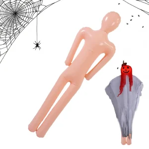 Inflatable Mannequin Body PVC Halloween Decoration For Haunted House Cosplay Party Scary Props Backyard Front Door Window Decor