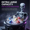 Inflatable Skeleton Ice Bucket, Halloween Skull Drink Cooler, Waterproof PVC Beverage Storage Tub For Party Bar Yard Decor Prop