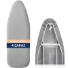 Ironing Board Cover Scorch Resistant, Extra Thick 4-layer Ironing Cover with Padding Heat Reflective Heavy Duty Pad 130*50cm