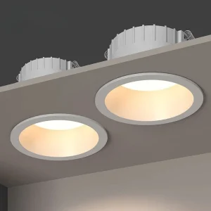 JOYINLED 1/2PCS Anti-Glare Spotlights Black White Round Led Recessed Ceiling Lamps 10W Downlights for Indoor Decor Lighting