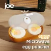 Joie Egg Poacher Double Microwave Egg Poacher Egg Cooker Fried Egg Box Breakfast Steamed Egg Box Egg Tools Kitchen tool eggy