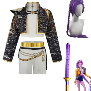 K-pop Cosplay Costumes Rumi Kpop Singer Dress Up for Kids KPop Party