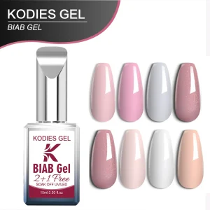 KODIES GEL Biab Builder Nail Gel in a Bottle HEMA Free TPO Free Gel Nail Polish Manicure Semi Permanent UV Nail Art Extension
