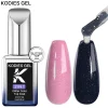 KODIES GEL Starlight Top Coat Gel Nail Polish 15ML Semi Permanent UV Shimmery Manicure Gel Finish Sealer Aurora Chrome Topcoat