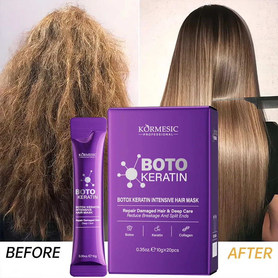 Keratin Hair Mask Magical 5 Second Repair Damage Frizzy Soft Smooth Shiny Hair Deep Moisturize Hair Treat Repair Hair Care Mask - Image 2