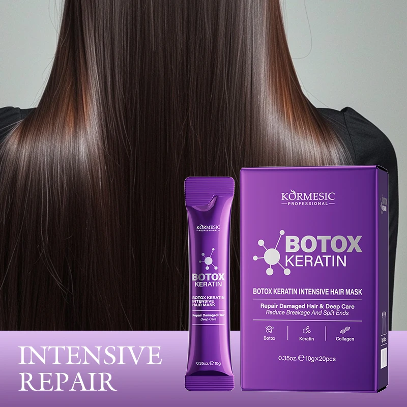 Keratin Hair Mask Magical 5 Second Repair Damage Frizzy Soft Smooth Shiny Hair Deep Moisturize Hair Treat Repair Hair Care Mask - Image 5
