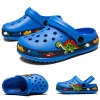 Kids Clogs Garden Shoes Boys Girls Unicorn Dinosaur Beach Flat Sandals Slippers Children Sandals Anti Skid Slipper Summer Hole