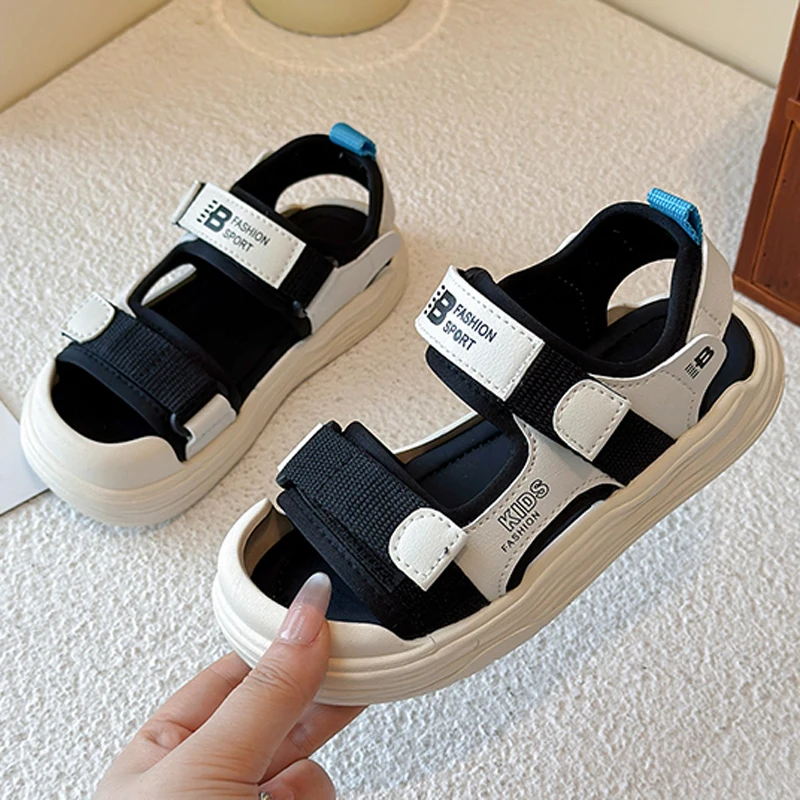 Kids Fashion Sport Sandals Girls Boys 2026 New Summer Casual Outdoor Non Slip Sandals Children's Lightweight Design Beach Shoes