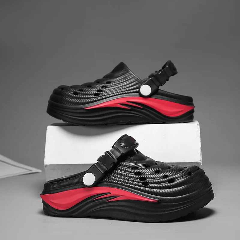 Kids Sandals Summer Casual Clogs for Children Thick-bottom Anti-slippery Beach Shoes Fashion Outdoor Garden Shoes for Boys Girls