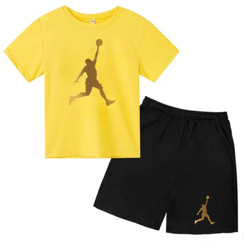 Kids T-shirt Summer 3-14Y Boys/Girls Toddler Top + Shorts 2P Pretty Girls Casual Fashion Charming Sunshine Sports Party Set Gift - Image 2