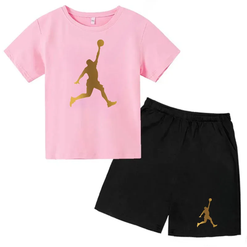Kids T-shirt Summer 3-14Y Boys/Girls Toddler Top + Shorts 2P Pretty Girls Casual Fashion Charming Sunshine Sports Party Set Gift - Image 6