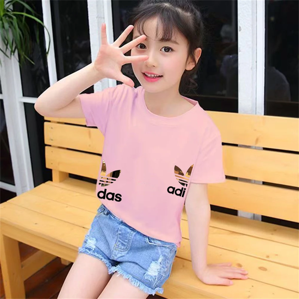 Kids T-shirts Summer Letter Stamp O-neck Short Sleeve -Tshirts+Pants Suits 2-12 Years Boys Girls Casual Outfits Children Clothes - Image 5