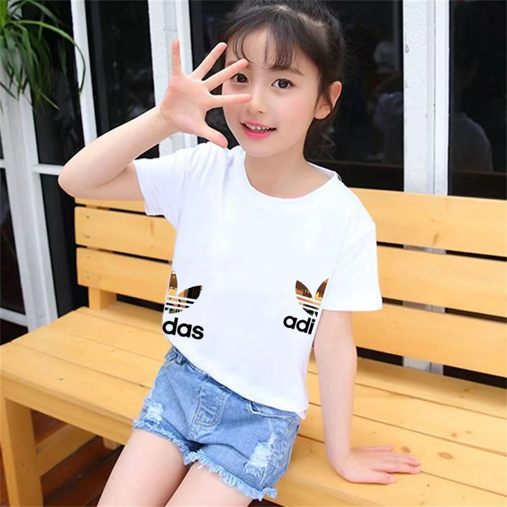 Kids T-shirts Summer Letter Stamp O-neck Short Sleeve -Tshirts+Pants Suits 2-12 Years Boys Girls Casual Outfits Children Clothes - Image 6
