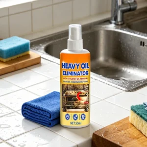 Kitchen Degreaser Spray 50ml Multipurpose Heavy Duty With Towel Cabinet Degreaser Cleaning Spray For Home Restaurant Commercial