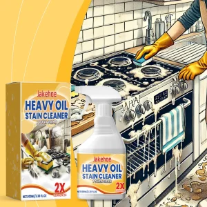 Kitchen Grease Cleaner Spray Multi-Functional Heavy Oil Cleaner Hard Stains Cleaner Fast-Acting Residue-Free For Bathroom Glass