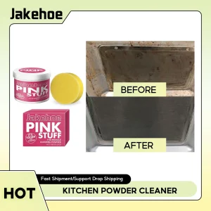 Kitchen Powder Cleaner Grease Away Clean All-Purpose Heavy Oil Pollution Stain Water Spot Removal Whiten Bubble Cleaning Powder