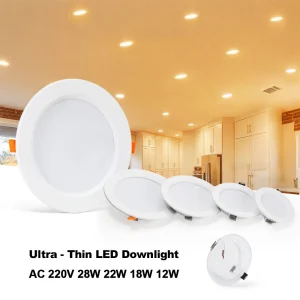 LED Downlight 12W 18W 22W 28W AC220V Warm White Cold White Spot LED Lamp Waterproof downlight Round Recessed Spot Light