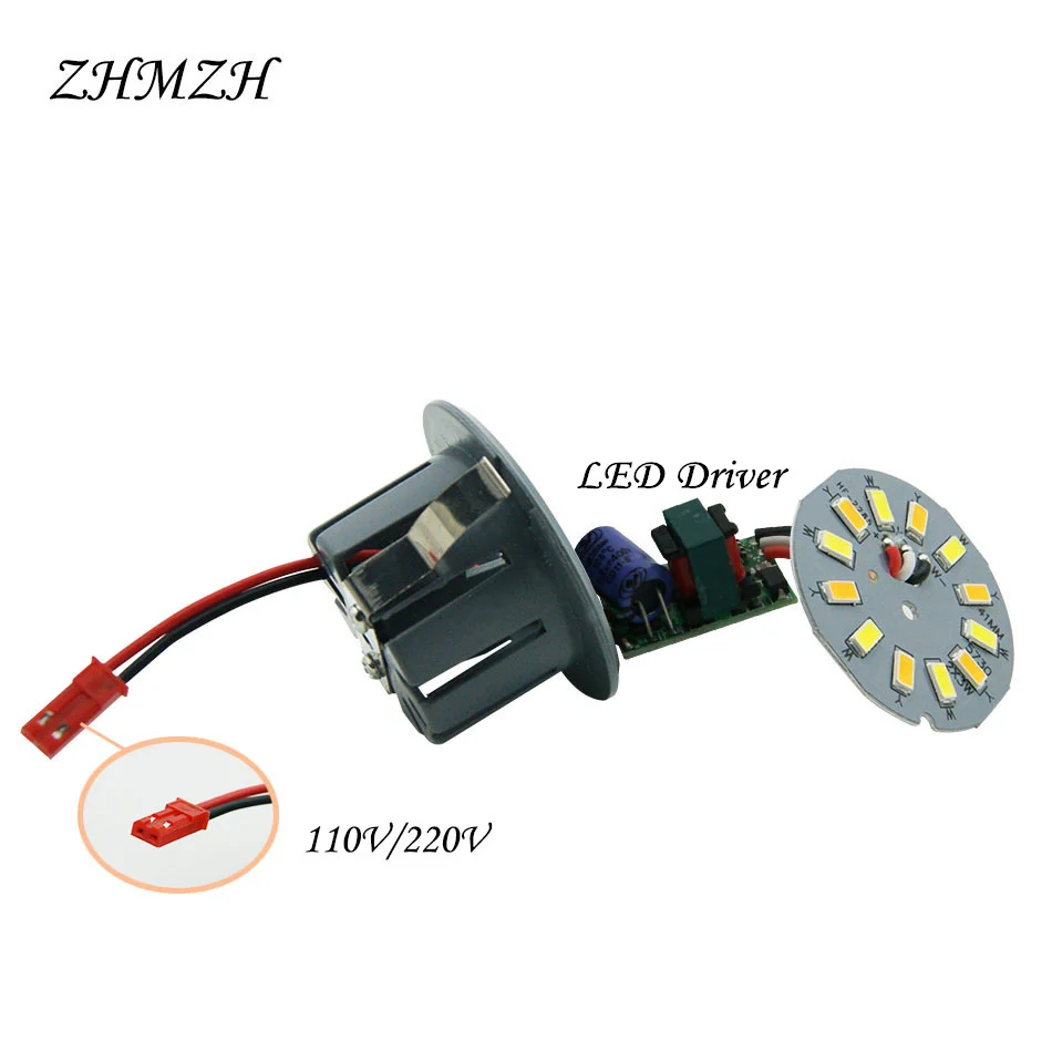 LED Downlight Integrated Light Cup Aluminum Shell 3W 5W Spotlighting Panel Light Round Recessed Lamp Corn Bulb 220V 110V - Image 6