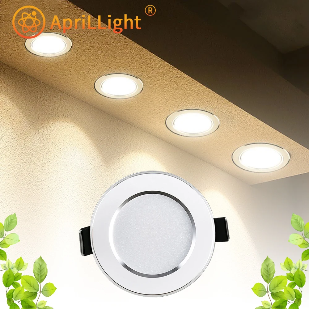 LED tube light three color temperature 5W 9W 12W 15W embedded ceiling light AC 220V 110V bedroom corridor living room spotlight. - Image 2