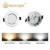 LED tube light three color temperature 5W 9W 12W 15W embedded ceiling light AC 220V 110V bedroom corridor living room spotlight.