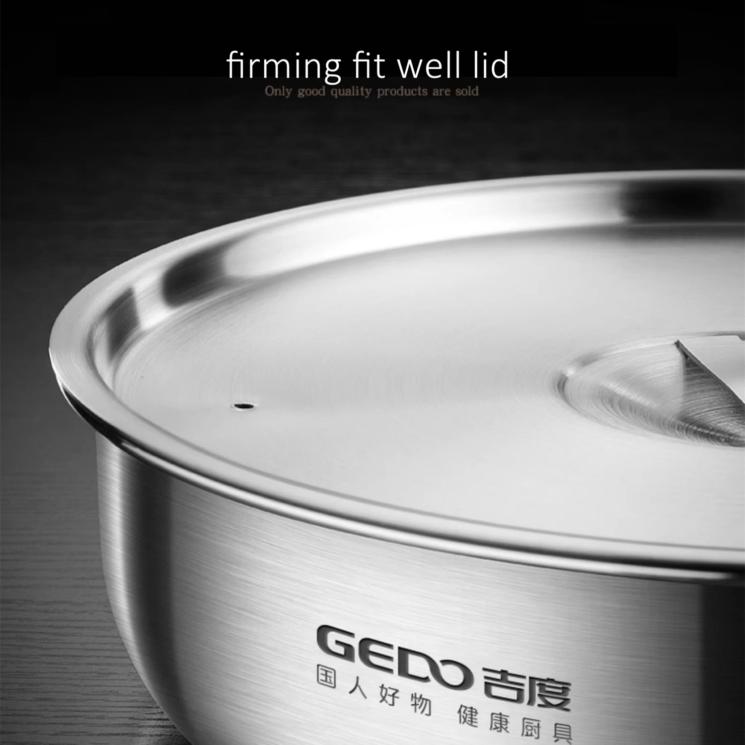 LFGB Certification 304 Stainless Steel Kitchen Egg Custard Steamer Ultra Thick Food Steaming Basin with Handle and Air Vent - Image 4