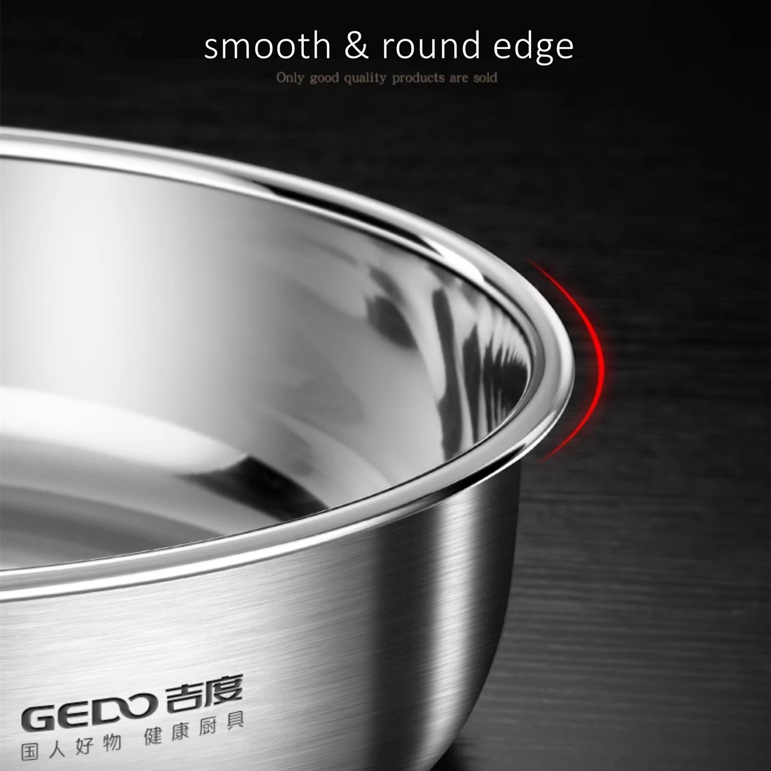 LFGB Certification 304 Stainless Steel Kitchen Egg Custard Steamer Ultra Thick Food Steaming Basin with Handle and Air Vent - Image 5