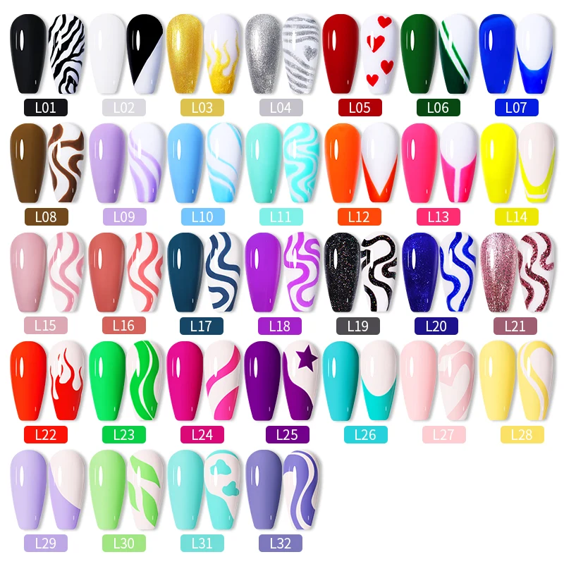 LILYCUTE 5ml Super Bright Metallic Painting Liner Gel Nail Polish UV LED Painting Gel Nail Art Drawing Stripe Pull Line UV Gel - Image 4