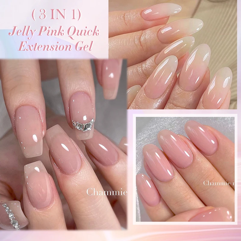 LILYCUTE 7ML Jelly Nude Pink Quick Extension Gel Nail Polish Transparent Finger Prolong Long Lasting Construction Gel Varnish - Image 3