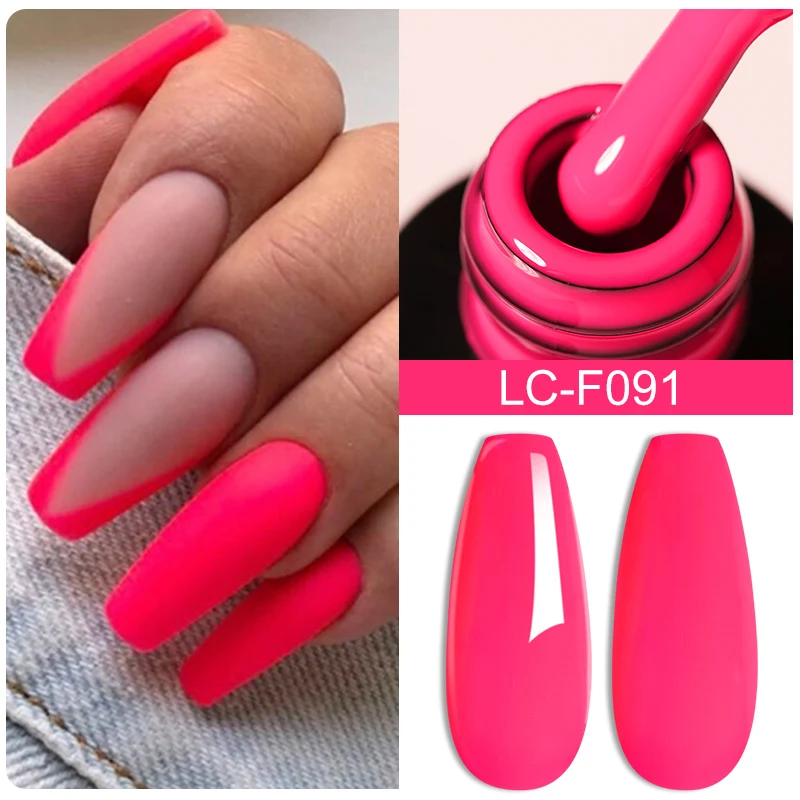 LILYCUTE 7ML Matte Fluorescence Color Gel Nail Polish Spring Summer All For Manicure Base Top Coat Semi Permanent Nails Art Gel - Image 3