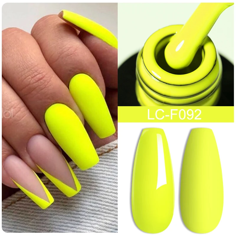 LILYCUTE 7ML Matte Fluorescence Color Gel Nail Polish Spring Summer All For Manicure Base Top Coat Semi Permanent Nails Art Gel - Image 4