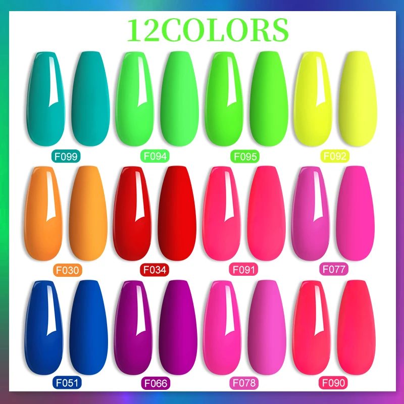 LILYCUTE 7ML Matte Fluorescence Color Gel Nail Polish Spring Summer All For Manicure Base Top Coat Semi Permanent Nails Art Gel - Image 6