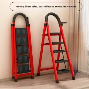 Ladder, zigzag ladder, folding ladder, three four five six step ladder, thickened carbon steel engineering ladder