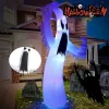 Large Halloween Inflatable Ghost Decoration Featuring LED Lights Perfect For Indoor Outdoor Yard Garden Lawn Horror Party Decor