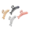 Large Metal Hair Claw Clip Fish Bone Irregular Hairpins Punk Style Silver Hair Claws Barrettes Women HairClips Hair Accessories