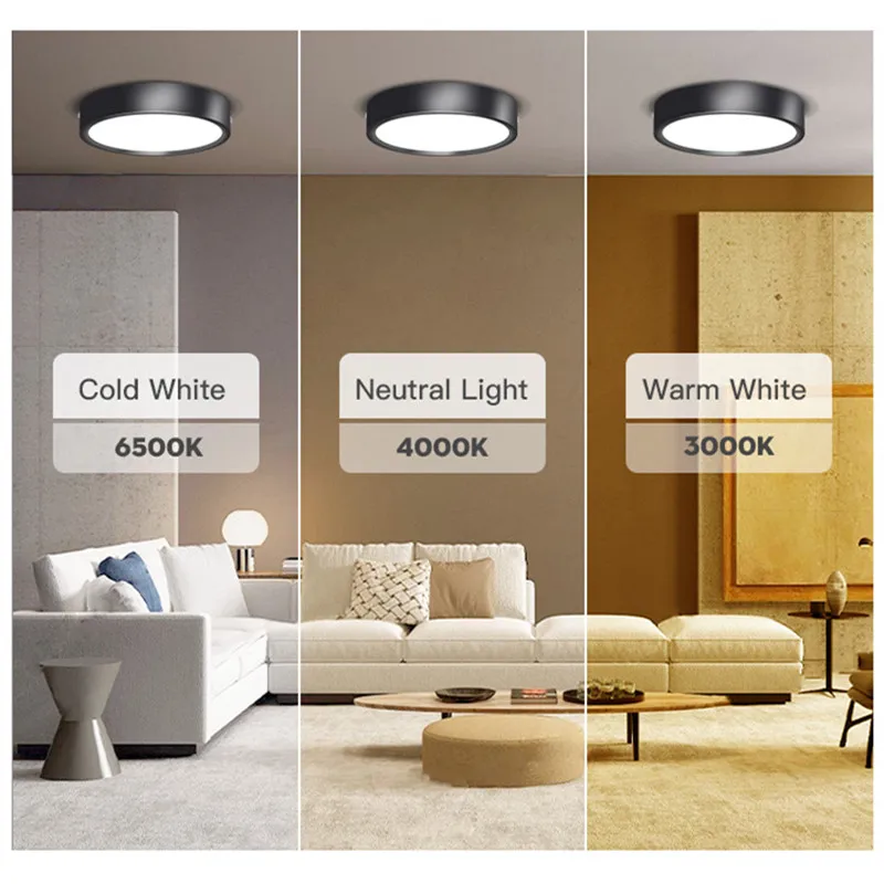 Led Spot Light Ceiling 10W 15W 25W Surface Mounted Ceiling Lamp Ultra Thin Ceiling Lights for Living Room Ceiling Lighting 220V - Image 3