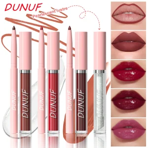Lip Gloss Lip Liner Lip Oil 3pc/set: Matte Lipstick Waterproof Moisturizing Long Lasting Nude Y2K Christmas Valentine's Day Gift