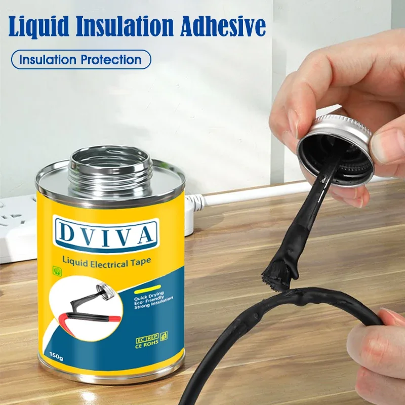 Liquid Electrical Tape Insulating Paste High Temperature Fix Line Glue for Wire Cable Coat Repair Fast Dry Liquid Sealant - Image 2