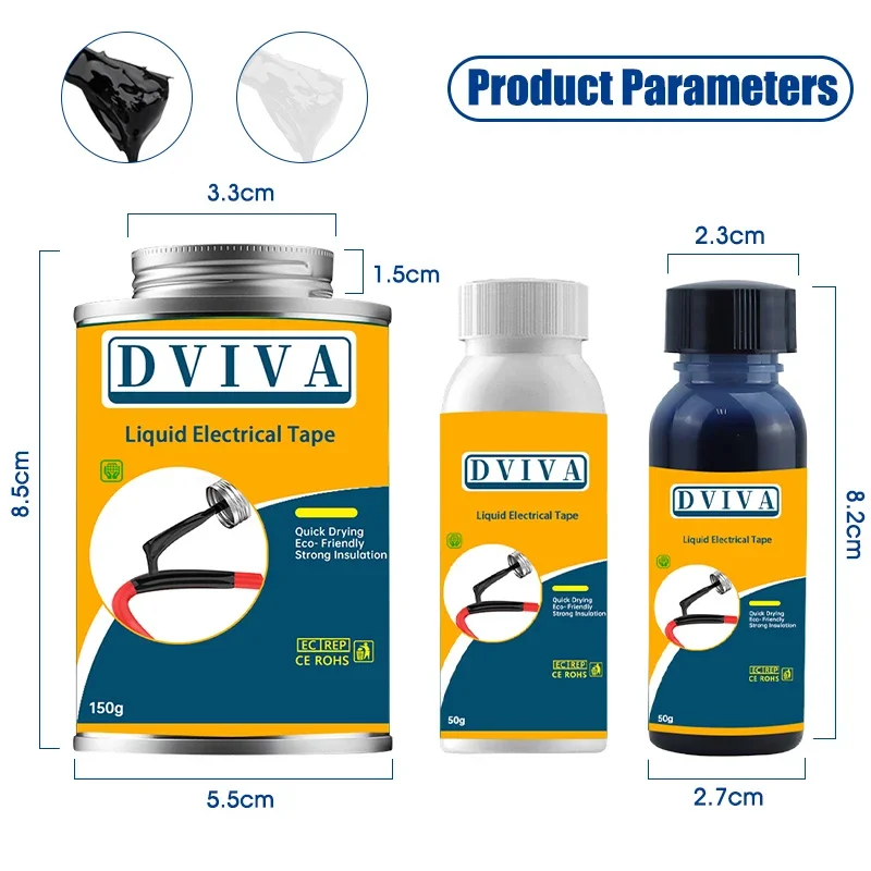 Liquid Electrical Tape Insulating Paste High Temperature Fix Line Glue for Wire Cable Coat Repair Fast Dry Liquid Sealant - Image 6