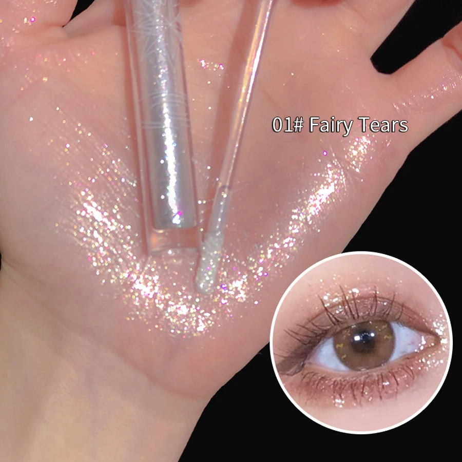 Liquid Eyeshadow High Pigment Waterproof Lasting Not Easy To Fade Pearl Glitter Portable Delicate Women's Eye Makeup - Image 2