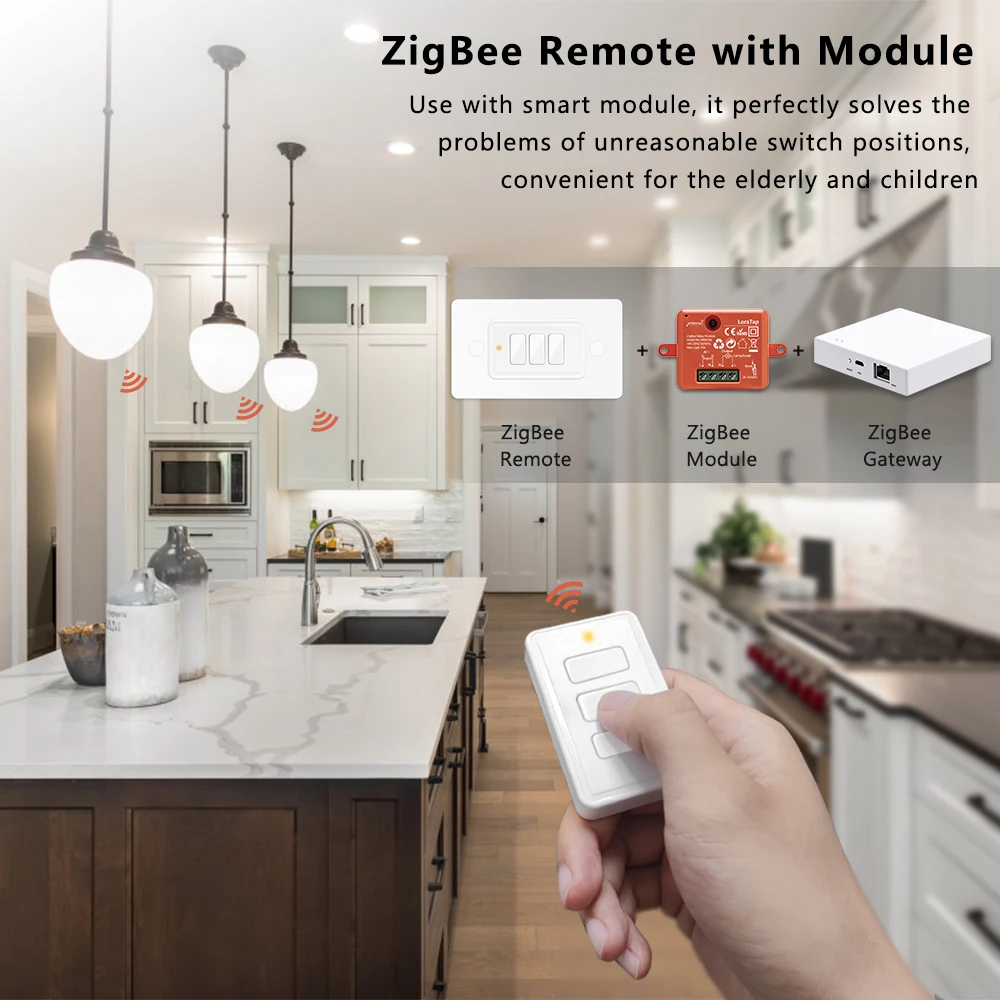 LoraTap ZigBee 3.0 Wireless 13 Types Push Button EU US Remote Controller Tuya Scene Automation Control Switch Smart Life App - Image 4