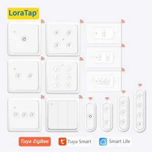 LoraTap ZigBee 3.0 Wireless 13 Types Push Button EU US Remote Controller Tuya Scene Automation Control Switch Smart Life App