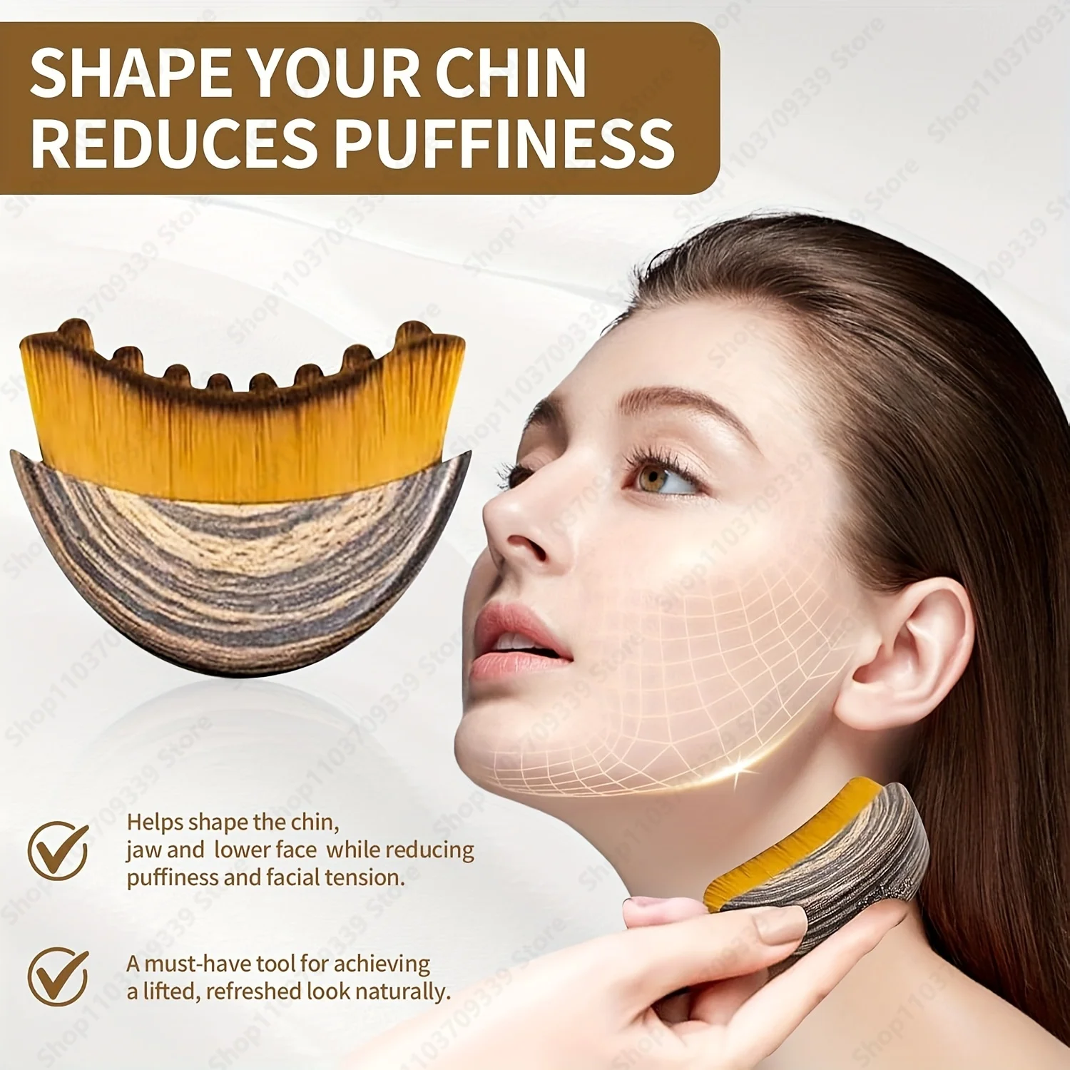 Lymphatic Contour Face Brush,chin &jawline Sculpting,drainage Massager for Face,ergonomically Designed To Fit The Skin Precisely - Image 6