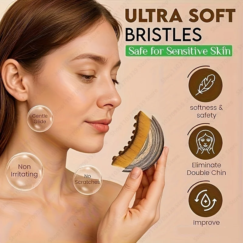 Lymphatic Contour Face Brush,chin &jawline Sculpting,drainage Massager for Face,ergonomically Designed To Fit The Skin Precisely - Image 3