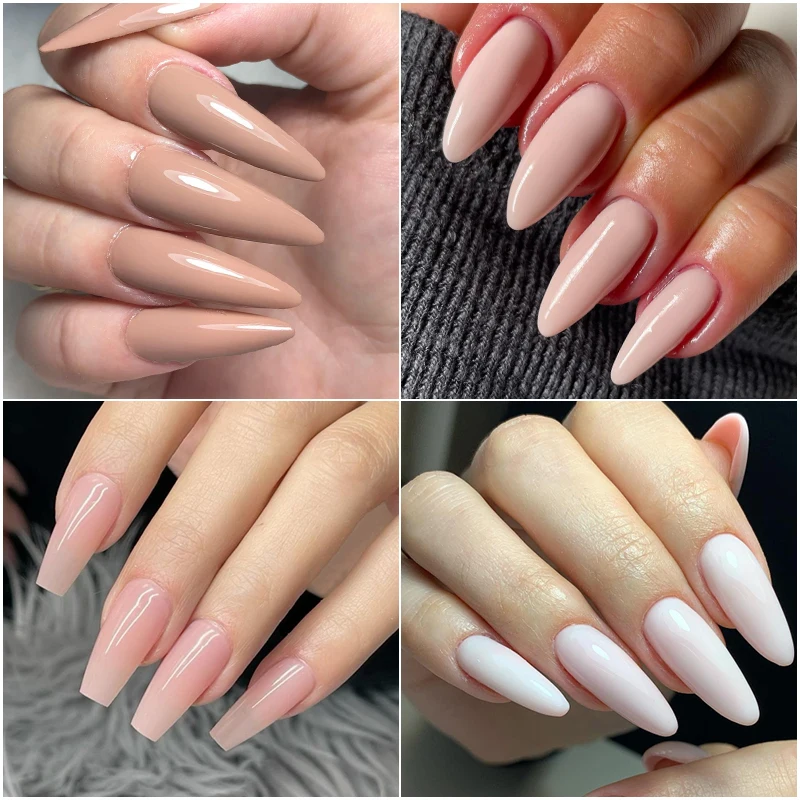 MEET ACROSS 8ML Quick Extension Nail Gel Vernis Nude Milk White Gel Nail Polish UV Semi Permanent Nails Art For Manicure Tools - Image 4