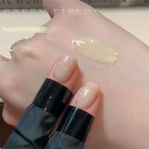 MIANEL 2026 Yogurt Shimmer Crushed Diamond Nail Gel 8 Colors Trendy Professional All-match Fine Nail Polish
