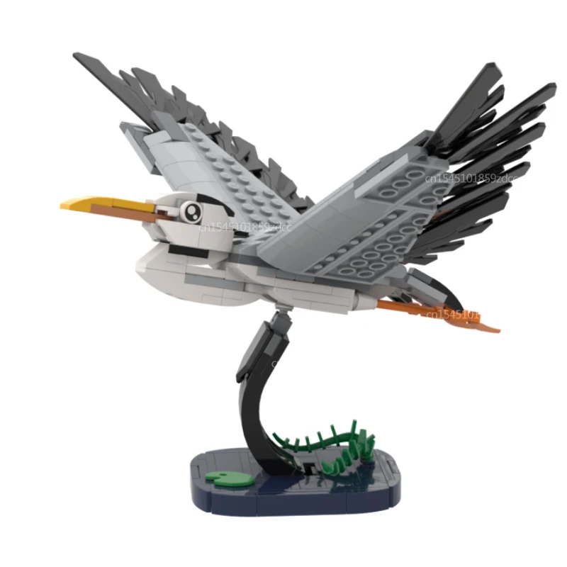 MOC Animal Bird Raven Kingfisher Feral Pigeon Model Building Blocks Set Robin Eagle Assembly Bricks Toys Birthday Xmas Gifts - Image 5