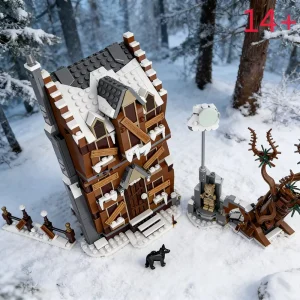 MOC Building Set Screaming Hut Whomping Willow Model Magic Movie DIY Assembly Toy Birthday Christmas Gift