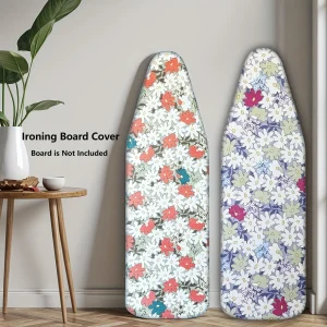 MZXcuin Ironing Board Covers (140x50 cm) Drawstring Tightening with Thick Felt Padding, Easy Fit, Scorch Resistant