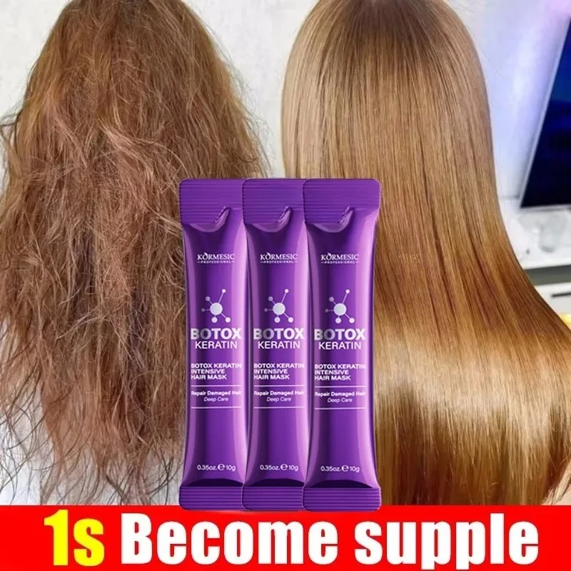 Magical Keratin Hair Mask 5 Seconds Repair Damaged Frizzy Hair Soft Smooth Shiny Nutrition Deep Moisturize Nourishing Hair Care - Image 3